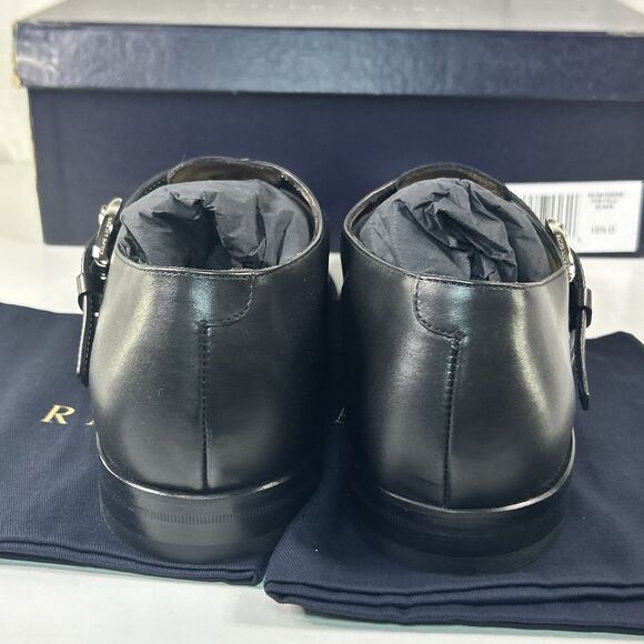 Ralph Lauren Purple Label Fisherman Burnished Sandal Black Calfskin Men sz 10.5 main image 7